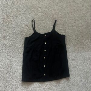 Jason Wu textured‎ tank top cami black babydoll size M
